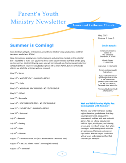 May 2015 - Immanuel Lutheran Church