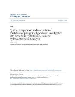 Synthesis, separation and reactivities of multidentate phosphine