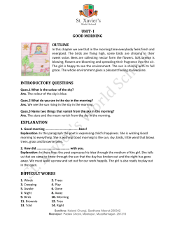unit-i goodmorning outline introductory questions explanation