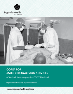 COPE&reg; fOr MALE CIrCUMCISION SErvICES