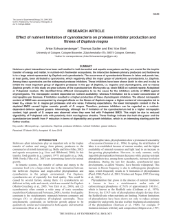 Effect of nutrient limitation of cyanobacteria on protease inhibitor