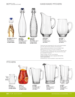 PITCHERS HAND-MADE PITCHERS