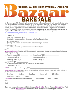 BAKE SALE