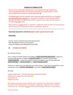 Tips: RIF Evidence of Internal Funding Letter Template