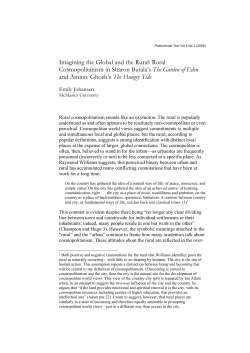 Imagining the Global and the Rural