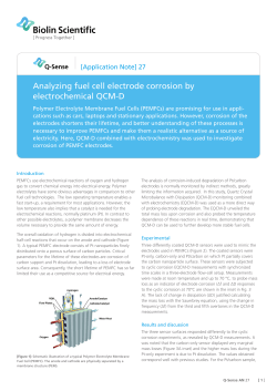 Analyzing fuel cell electrode corrosion by electrochemical QCM-D