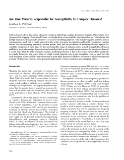 Are Rare Variants Responsible for Susceptibility to Complex Diseases