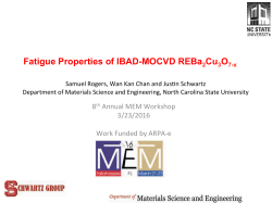 Fatigue Properties of IBAD-MOCVD YBa 2 Cu 3 O 7-x