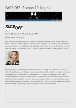 FACE OFF: Season 10 Begins