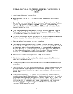 Doctoral Committee Members 2016-17