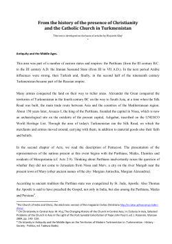 From the history of the presence of Christianity