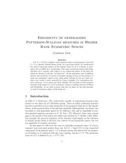 Ergodicity of generalised Patterson