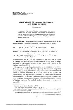 (1) g(0 = r[(tuT~1/2e-(Um&laquo;\VkJtu)]f(u) du it > 0)