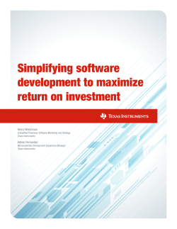 Simplifying software development to maximize