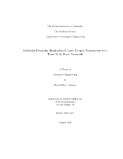 Molecular Dynamics Simulation of Argon Droplet Evaporation with