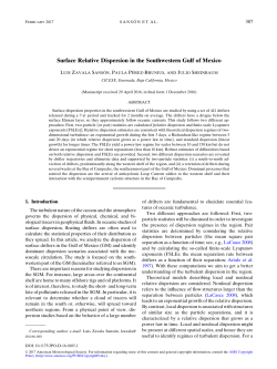 Surface Relative Dispersion in the Southwestern Gulf of Mexico