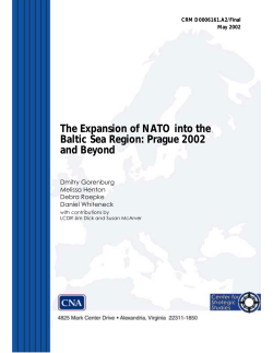 The Expansion of NATO into the Baltic Sea Region: Prague 2002