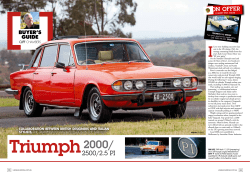2500/2.5 PI - Triumph Car Club Vic