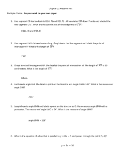 Chapter 12 Practice Test Multiple Choice. Do your
