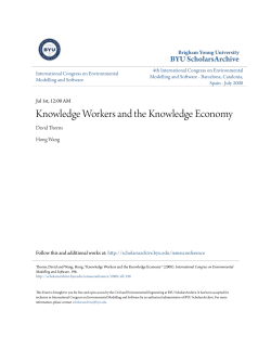 Knowledge Workers and the Knowledge Economy