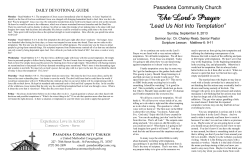 The Lord`s Prayer &ldquo;Lead Us Not Into Temptation&rdquo;
