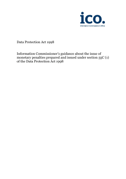 Monetary penalties guidance