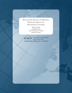 EU and US Policies on Biofuels