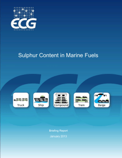 Sulphur Content in Marine Fuels - ECG