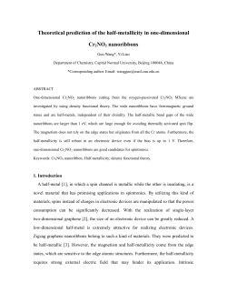Theoretical prediction of the half-metallicity in one