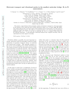 Electronic transport and vibrational modes in the smallest molecular