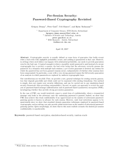Per-Session Security: Password-Based