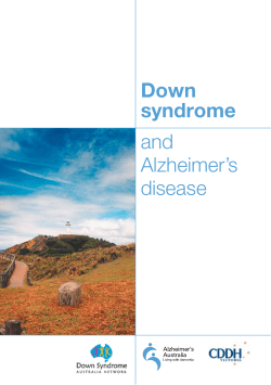 Down syndrome and Alzheimer`s disease (PDF