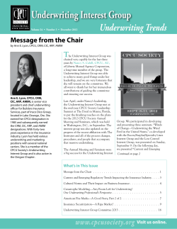 Underwriting Interest Group