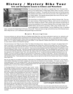 History / Mystery Bike Tour - Mohawk Towpath Scenic Byway
