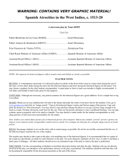 Spanish Atrocities in the West Indies, c. 1513-20