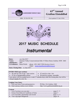 Instrumental - Grafton Eisteddfod