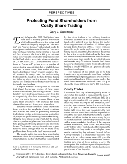 Protecting Fund Shareholders from Costly Share Trading