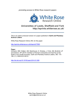 Universities of Leeds, Sheffield and York http://eprints.whiterose.ac.uk/