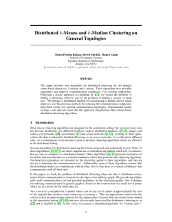 Distributed k-Means and k-Median Clustering on