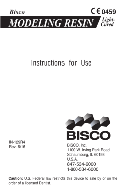 Modeling Resin_English