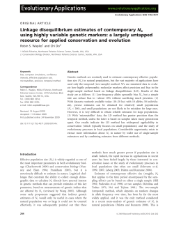 Linkage disequilibrium estimates of contemporary Ne using highly