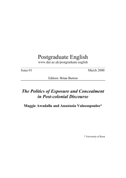 Postgraduate English - Durham University Community