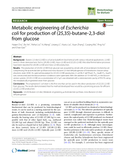 Metabolic engineering of Escherichia coli for production of (2S,3S