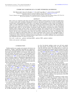 cosmic ray sampling of a clumpy interstellar medium