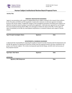 Initial Review - Tarleton State University