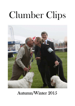 Autumn/Winter 2015 - Clumber Spaniel Club