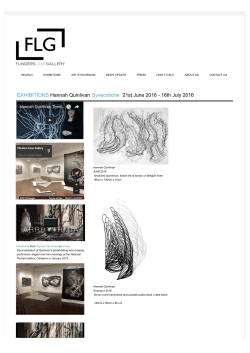 Exhibitions Synecdoche - Flinders Lane Gallery