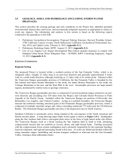 3.5 Geology, Soils and Hydrology