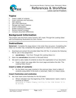 Instructions - WVU CS101 - West Virginia University