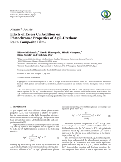 Effects of Excess Cu Addition on Photochromic Properties of AgCl